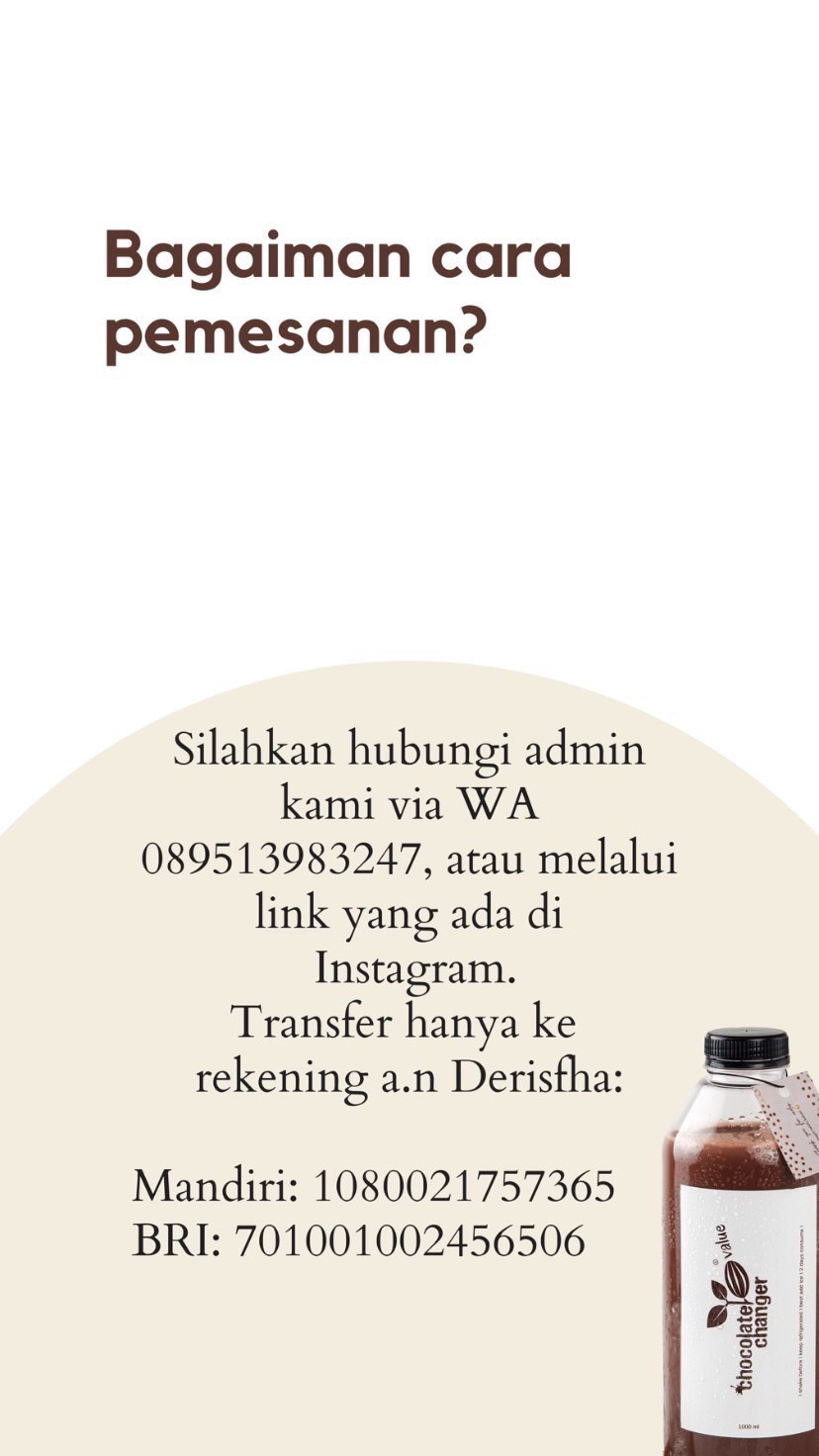 Chocolate Changer: Produk, Analisa SWOT, Franchise 12 Chocolate Changer: Produk, Analisa SWOT, Franchise 11