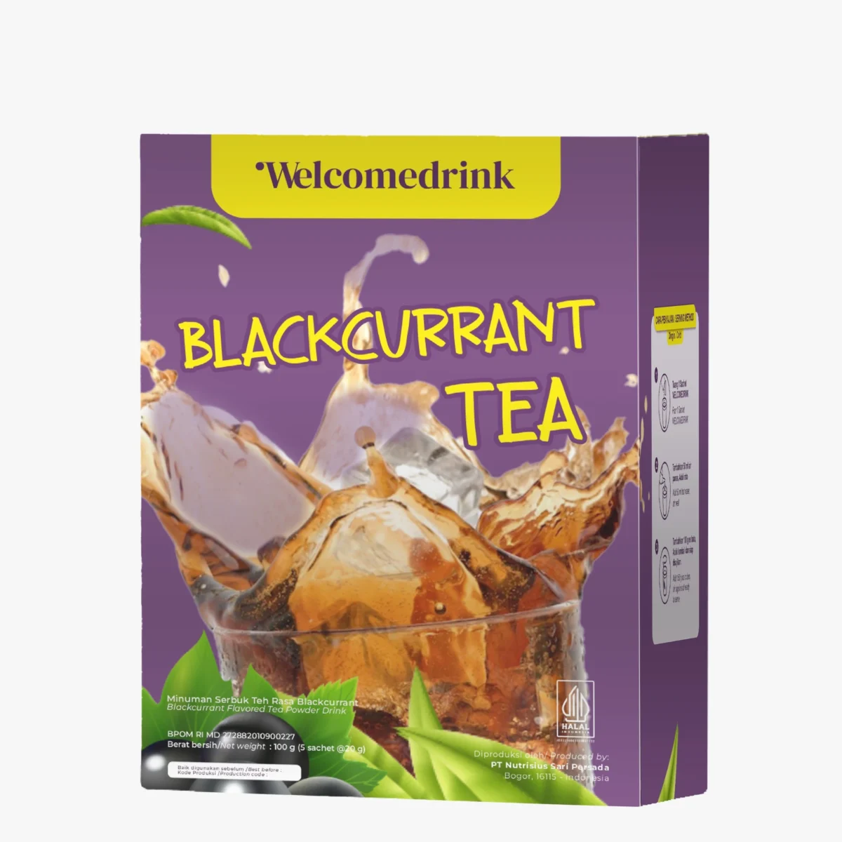 Bubuk Minuman Teh Rasa Buah yang Segar dan Praktis 7 blackcurrant tea