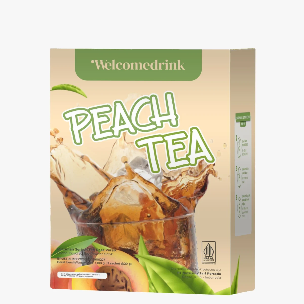 Bubuk Minuman Teh Rasa Buah yang Segar dan Praktis 1 bubuk minuman teh rasa buah